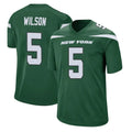 Perkns NY.Jets #5 Garrett Wilson Player Green Game Stitched Jerseys