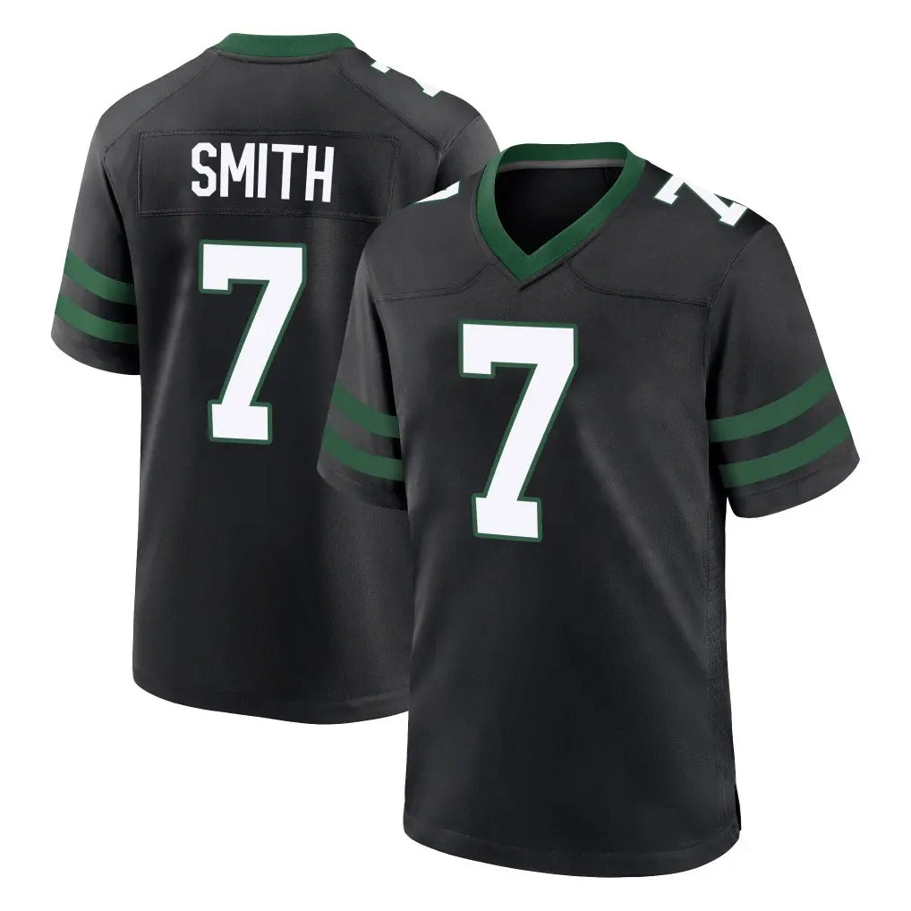 Perkns NY.Jets #7 Geno Smith Player Black Legacy Home Game Stitched Jerseys