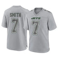 Perkns NY.Jets #7 Geno Smith Player Gray Limited Atmosphere Fashion Home Game Stitched Jerseys