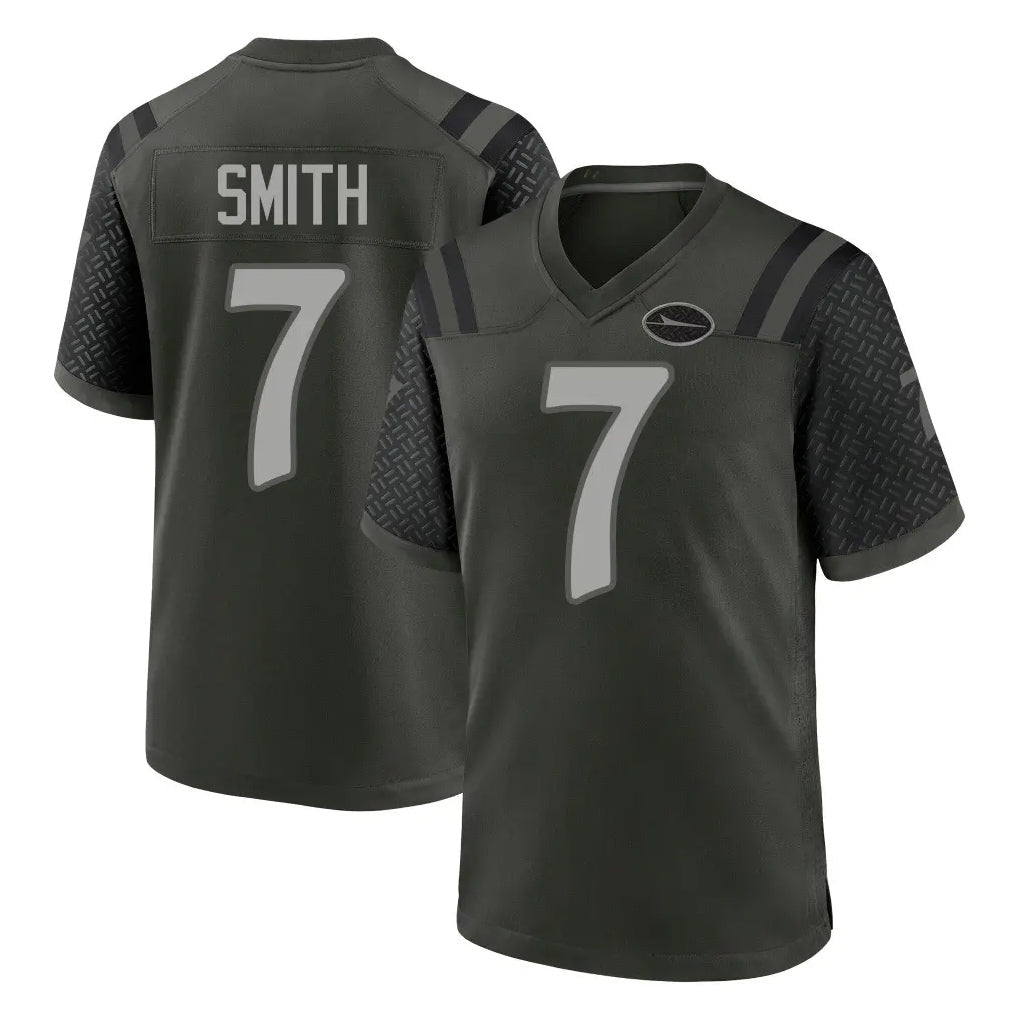Perkns NY.Jets #7 Geno Smith Player Green 2025 Rivalries Collection Home Game Stitched Jerseys
