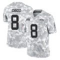 Perkns NY.Jets #8 Andre Cisco Player Arctic Camo Salute to Service Limited Game Stitched Jerseys