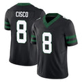 Perkns NY.Jets #8 Andre Cisco Player Black Limited Legacy Vapor F.U.S.E. Home Game Stitched Jerseys