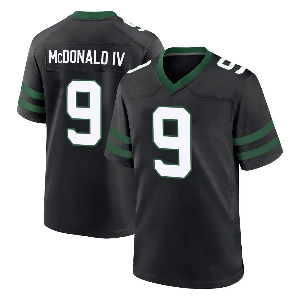 Perkns NY.Jets #9 Will McDonald IV Player Black Legacy Home Game Stitched Jerseys