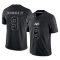 Perkns NY.Jets #9 Will McDonald IV Player Stealth Black Limited Reflective Home Game Stitched Jerseys
