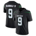 Perkns NY.Jets #9 Will McDonald IV Player Stealth Black Limited Vapor Home Game Stitched Jerseys