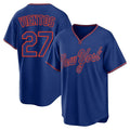 Perkns NY.Mets #27 Mark Vientos Player Royal T-shirt Home Game Stitched Jerseys