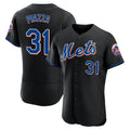 Perkns NY.Mets #31 Mike Piazza Player Black Replica Home Limited Elite Stitched Jerseys