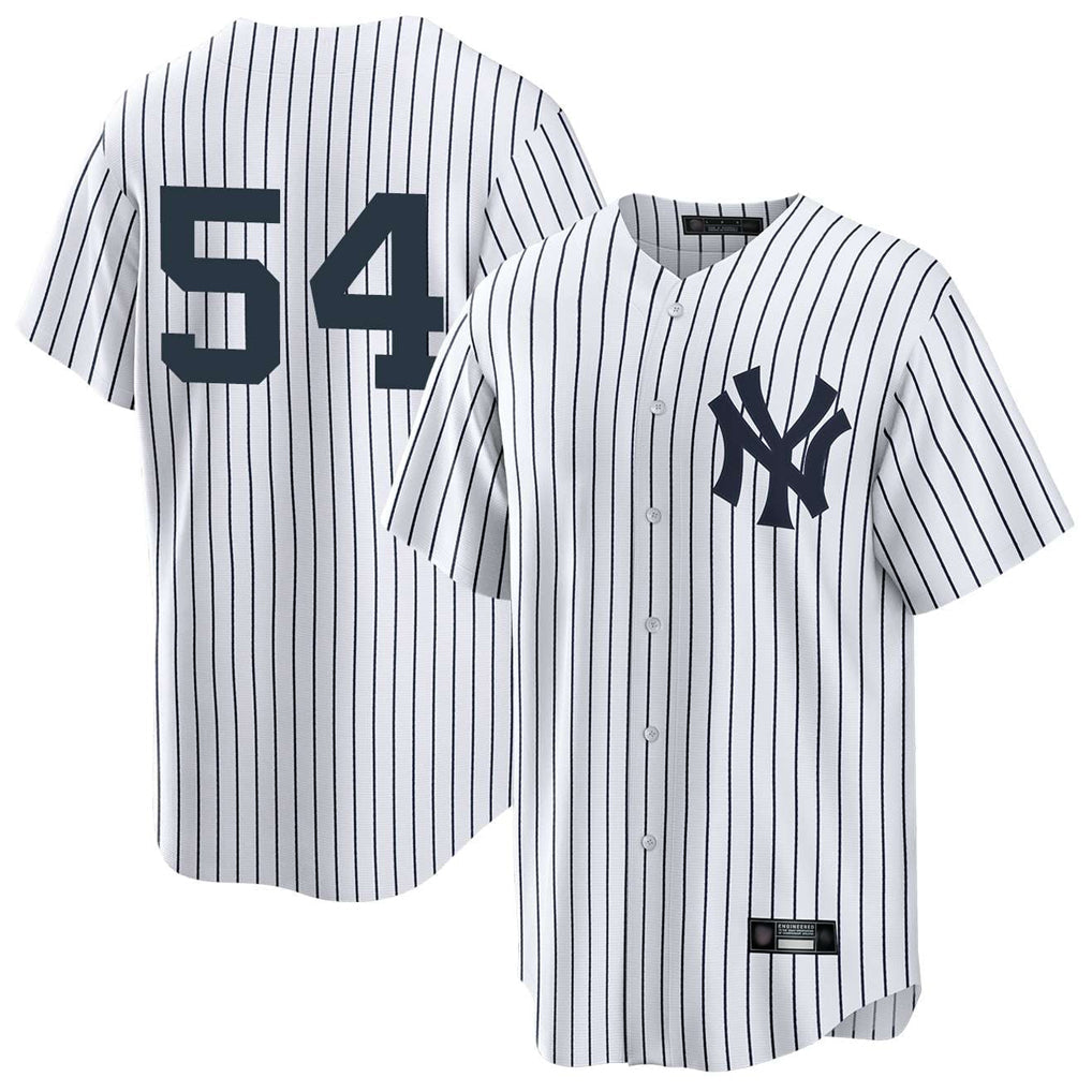 Perkns NY.Yankees #54 Max Fried Player White Game Home Stitched Jerseys