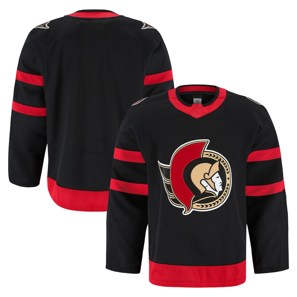 Perkns O.Senators Black Home Authentic Pro Jerseys