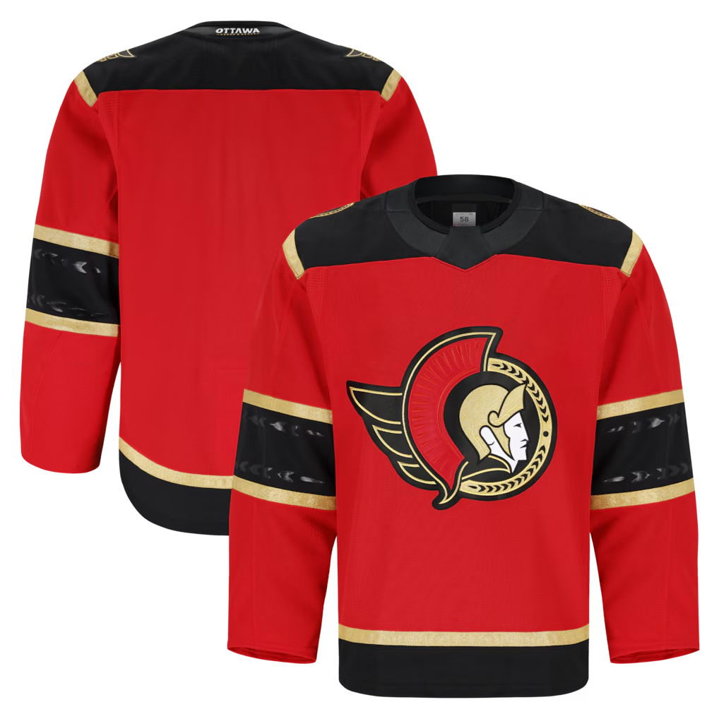 Perkns O.Senators Red Alternate Authentic Pro Jerseys