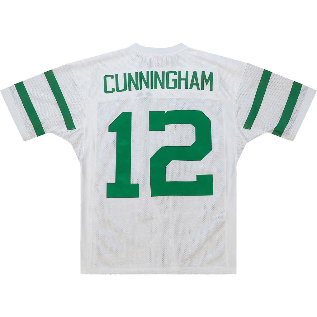 Perkns P.Eagles 1994 #12 Randall Cunningham Mitchell & Ness White Authentic Throwback Retired Player Stitched Puhic Jersey