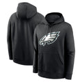 Perkns P.Eagles Black LOGO Pullover Hoodies Home Game Stitched Jerseys