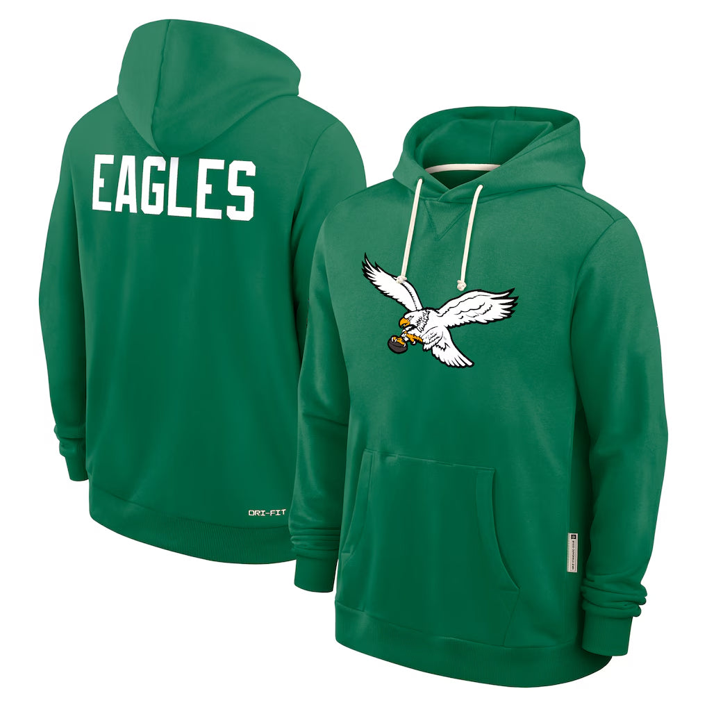 Perkns P.Eagles Green Pullover Hoodies Home Game Blank Player Stitched Jerseys