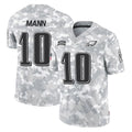 Perkns P.Eagles #10 Braden Mann Player Arctic Camo Salute to Service Limited Game Stitched Jerseys