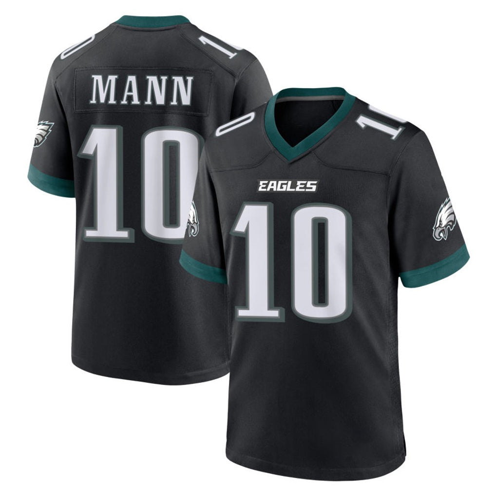 Perkns P.Eagles #10 Braden Mann Player Black Game Home Stitched Jerseys