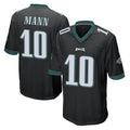 Perkns P.Eagles #10 Braden Mann Player Black Home Game Stitched Jerseys
