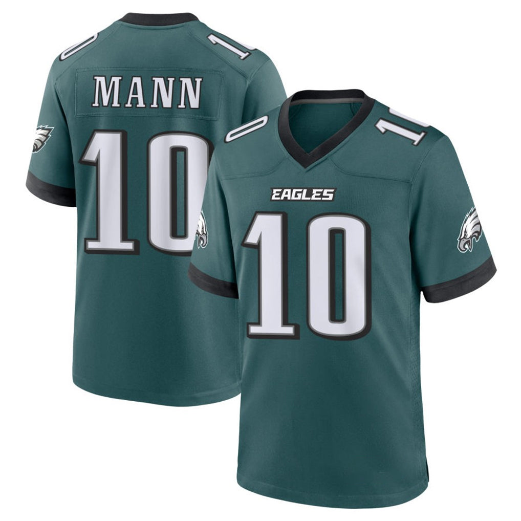 Perkns P.Eagles #10 Braden Mann Player Green Home Game Stitched Jerseys