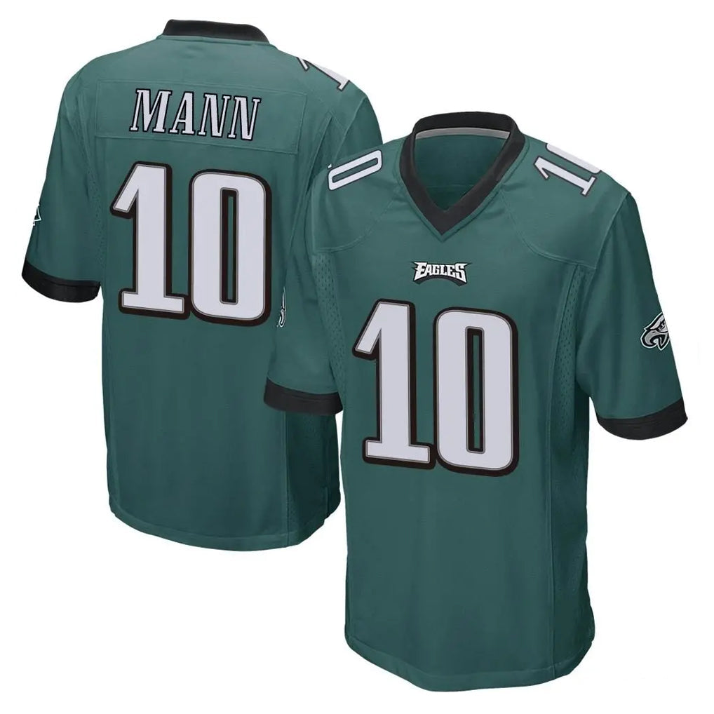 Perkns P.Eagles #10 Braden Mann Player Team Color Green Home Game Stitched Jerseys