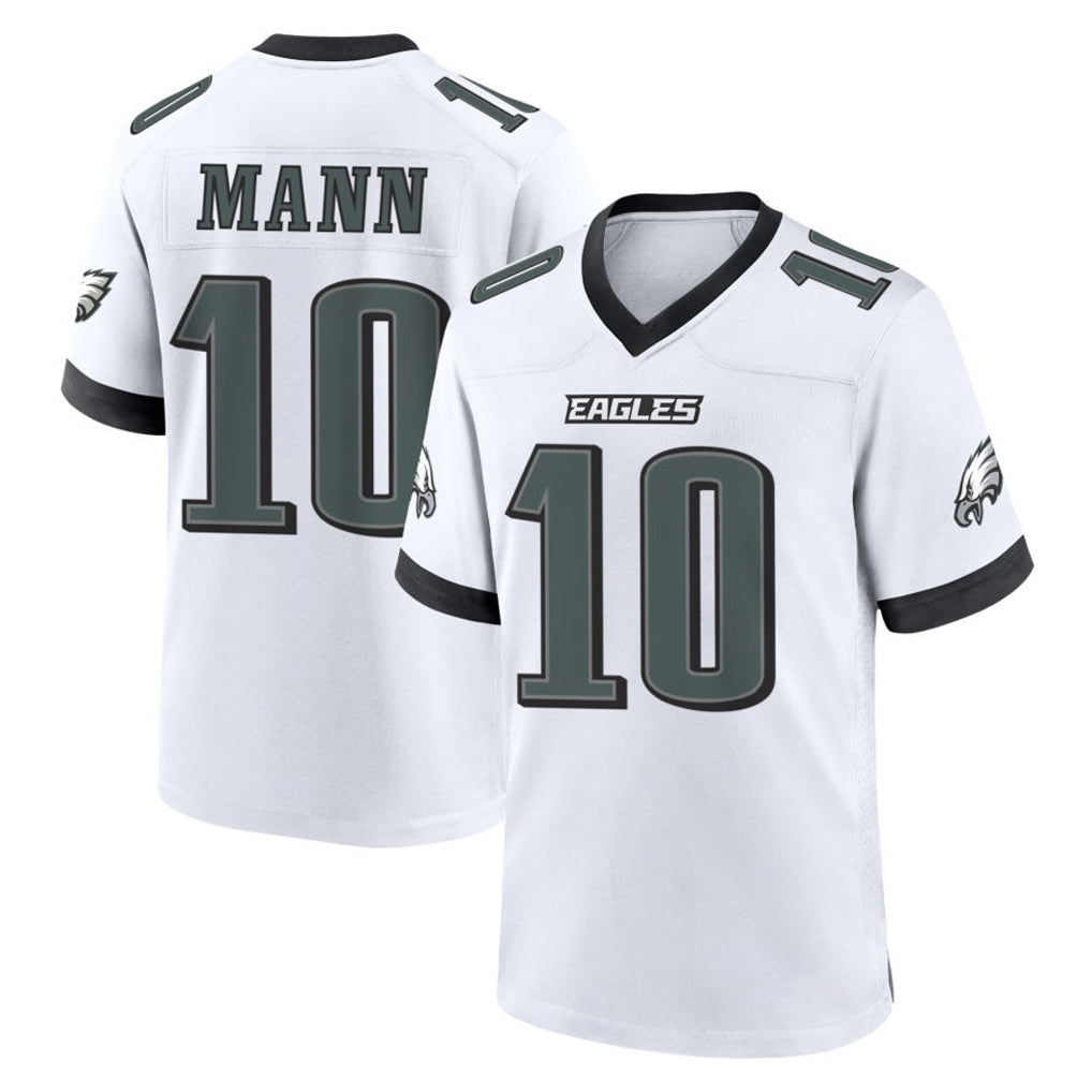 Perkns P.Eagles #10 Braden Mann Player White Game Home Stitched Jerseys