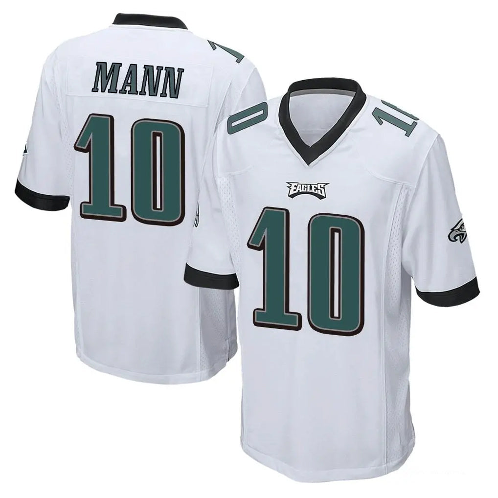 Perkns P.Eagles #10 Braden Mann Player White Home Game Stitched Jerseys
