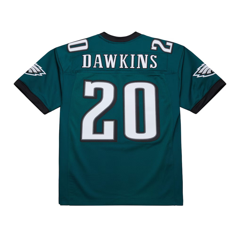 Perkns P.Eagles #20 Brian Dawkins Mitchell & Ness Green 2007 Authentic Throwback Retired Player Stitched Puhic Jersey