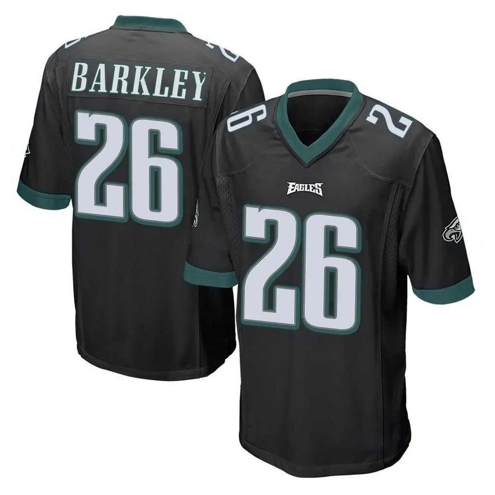 Perkns P.Eagles #26 Saquon Barkley Player Black Home Game Stitched Jerseys