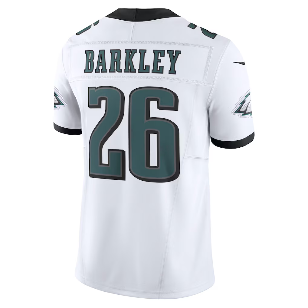 Perkns P.Eagles #26 Saquon Barkley White Vapor F.U.S.E. Limited Stitched Jerseys
