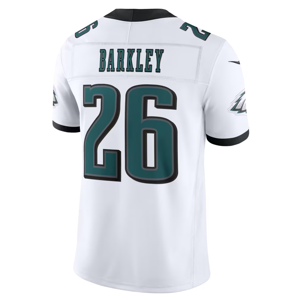 Perkns P.Eagles #26 Saquon Barkley White Vapor F.U.S.E. Stitched Limited Jerseys