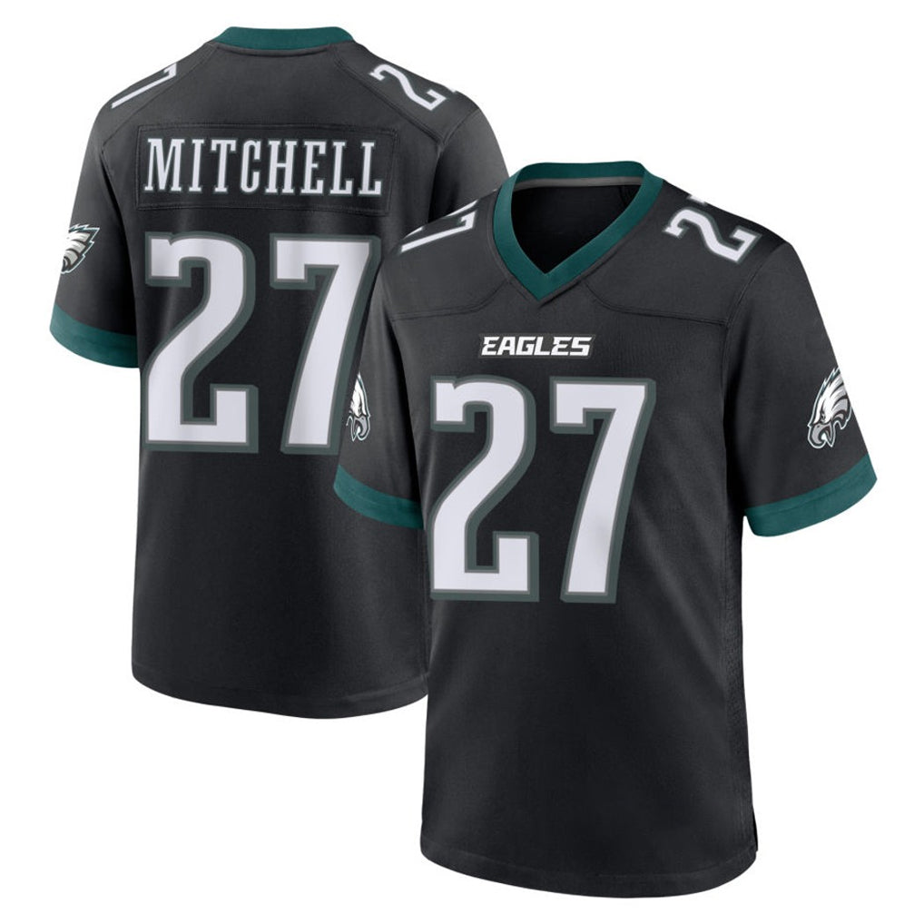 Perkns P.Eagles #27 Quinyon Mitchell Player Black Game Home Stitched Jerseys