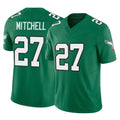 Perkns P.Eagles #27 Quinyon Mitchell Player Green Kelly Alternate Vapor F.U.S.E. Home Game Stitched Jerseys