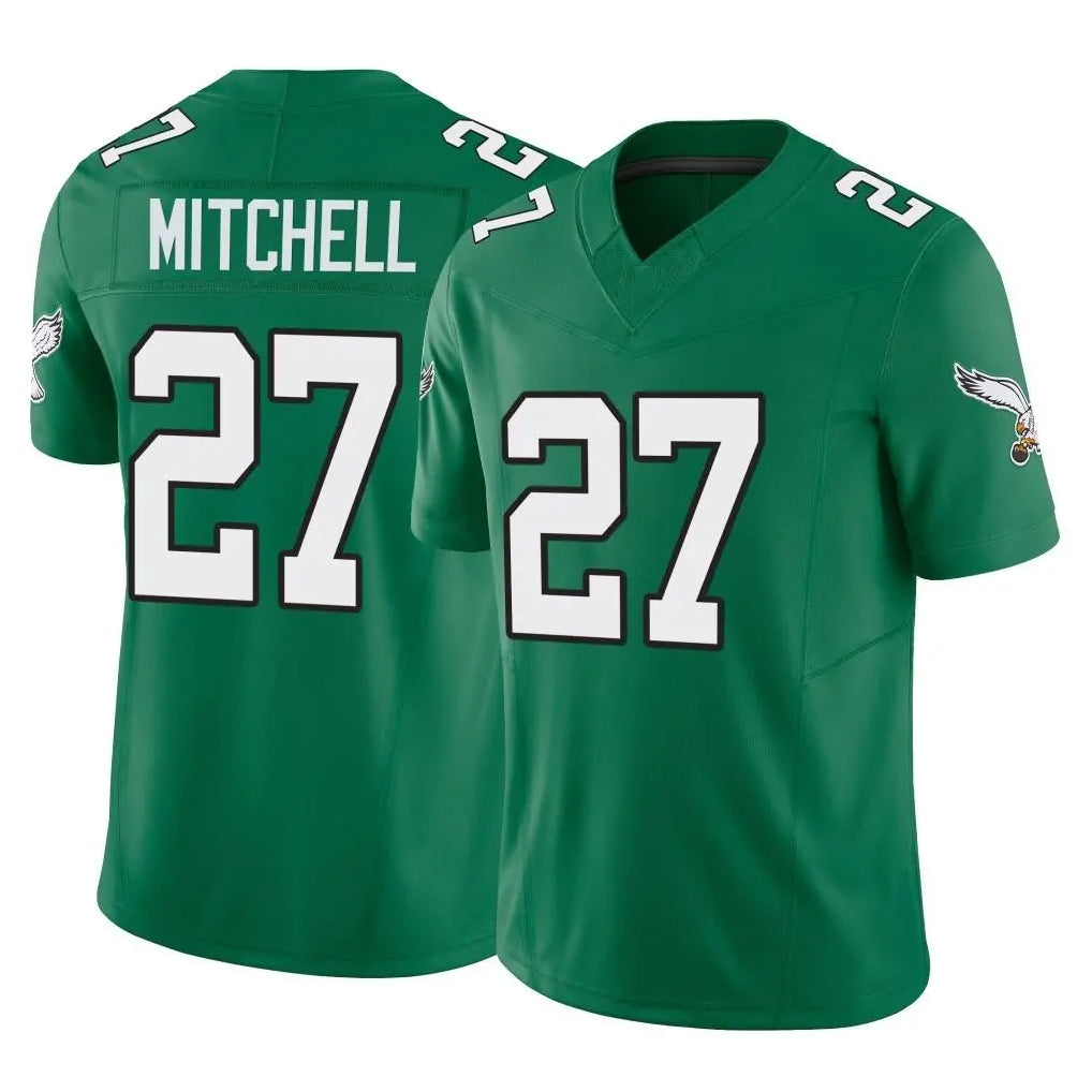 Perkns P.Eagles #27 Quinyon Mitchell Player Green Kelly Alternate Vapor F.U.S.E. Home Game Stitched Jerseys
