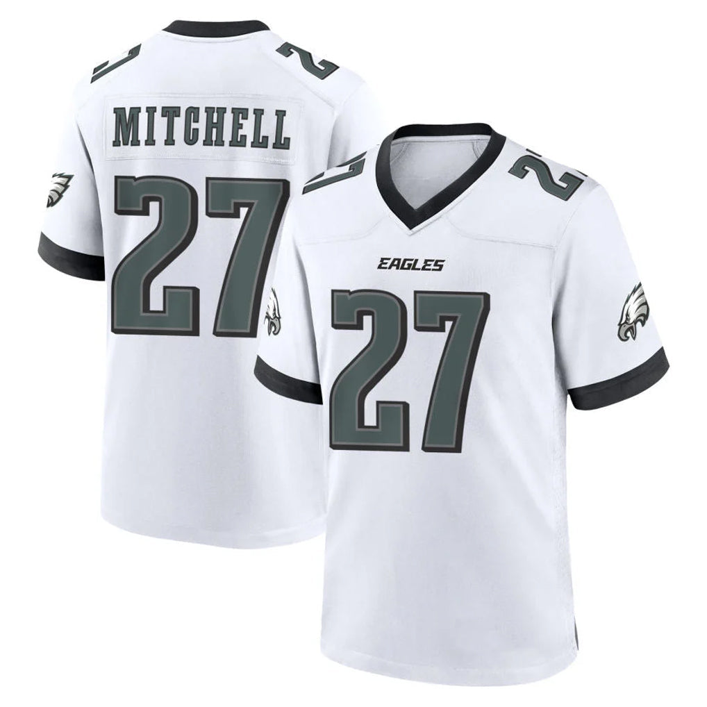 Perkns P.Eagles #27 Quinyon Mitchell Player White Game Home Stitched Jerseys