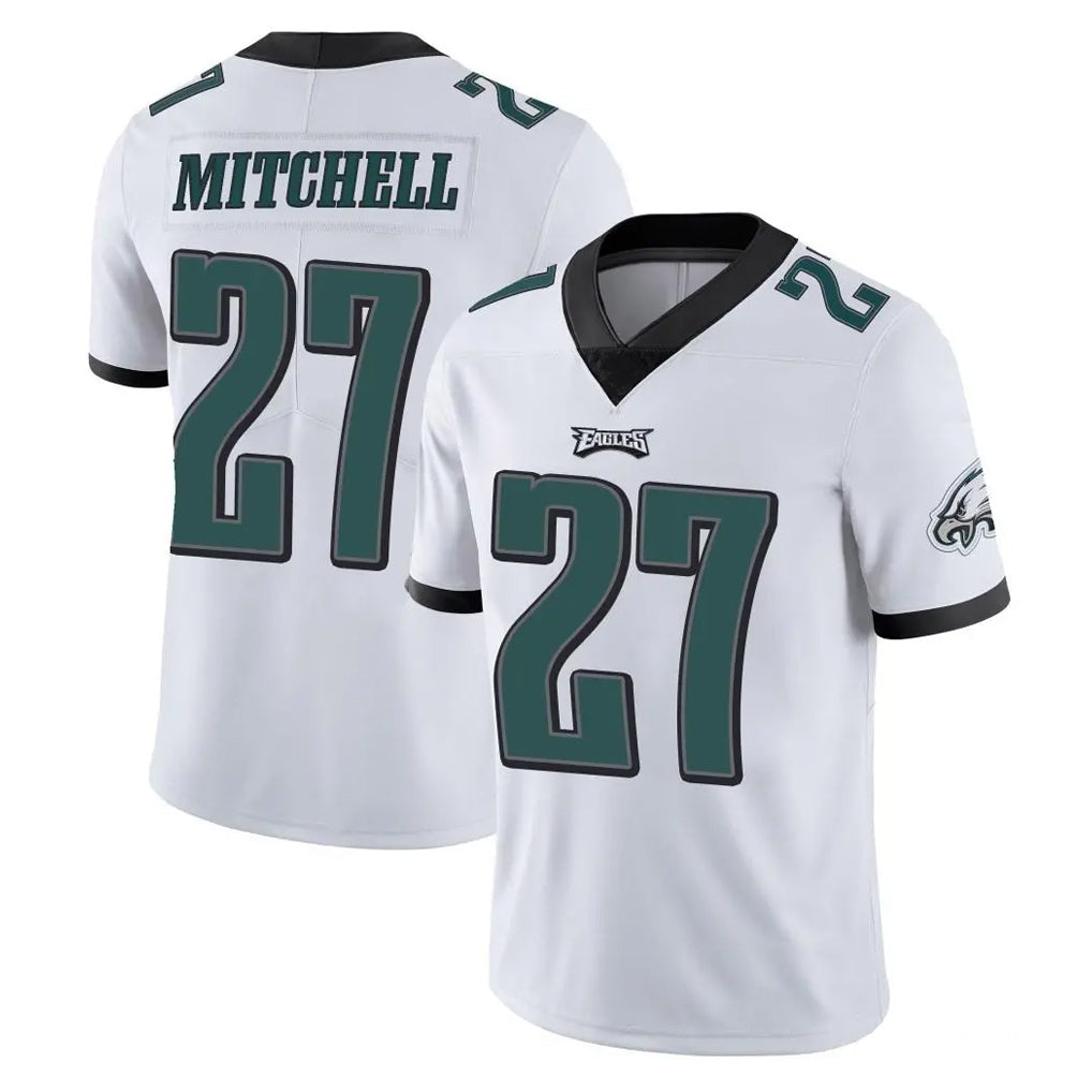 Perkns P.Eagles #27 Quinyon Mitchell Player White Limited Vapor Untouchable Home Game Stitched Jerseys