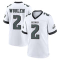 Perkns P.Eagles #2 Riq Woolen Player White Game Home Stitched Jerseys