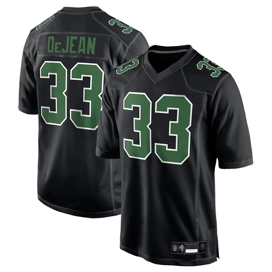 Perkns P.Eagles #33 Cooper DeJean Player Black Carbon Kelly Stitched Jerseys