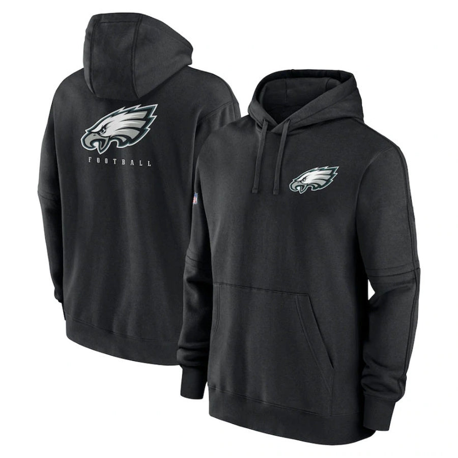 Perkns P.Eagles Black Military Hoodie Game Stitched Jerseys