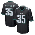 Perkns P.Eagles #35 Michael Carter II Player Black Home Game Stitched Jerseys