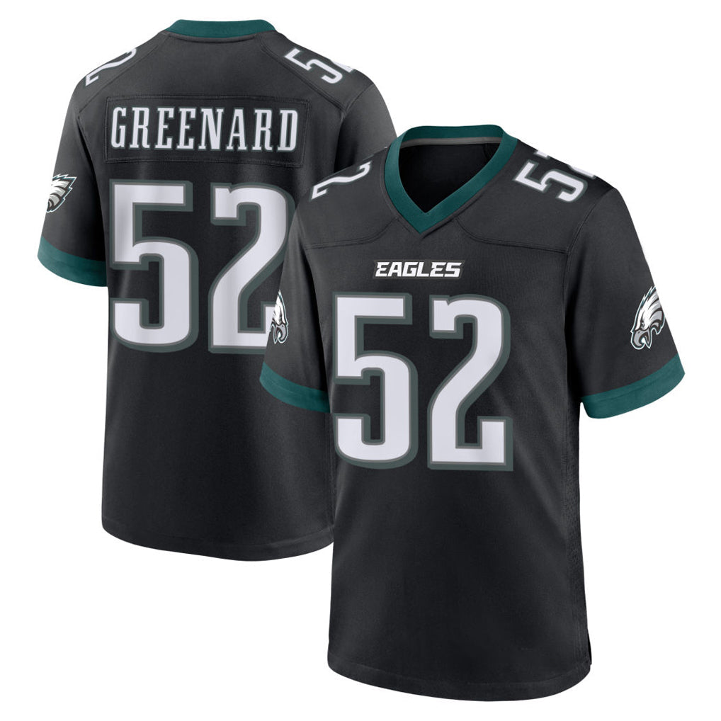 Perkns P.Eagles #52 Jonathan Greenard Player Black Game Home Stitched Jerseys