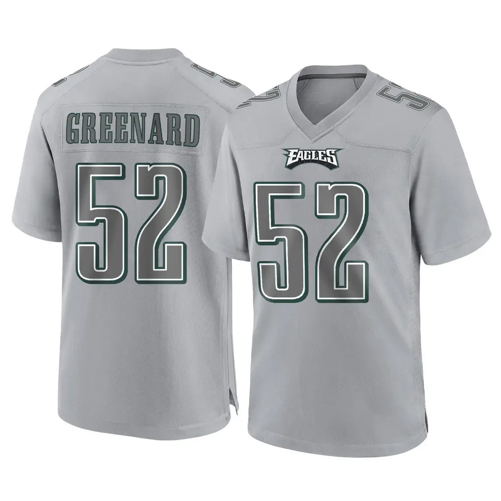 Perkns P.Eagles #52 Jonathan Greenard Player Gray Atmosphere Fashion Home Game Stitched Jerseys
