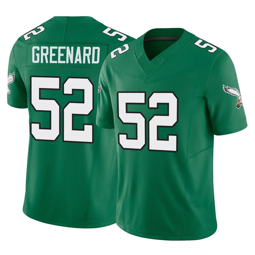 Perkns P.Eagles #52 Jonathan Greenard Player Green Kelly Alternate Vapor F.U.S.E. Home Game Stitched Jerseys