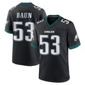 Perkns P.Eagles #53 Zack Baun Player Black Game Home Stitched Jerseys