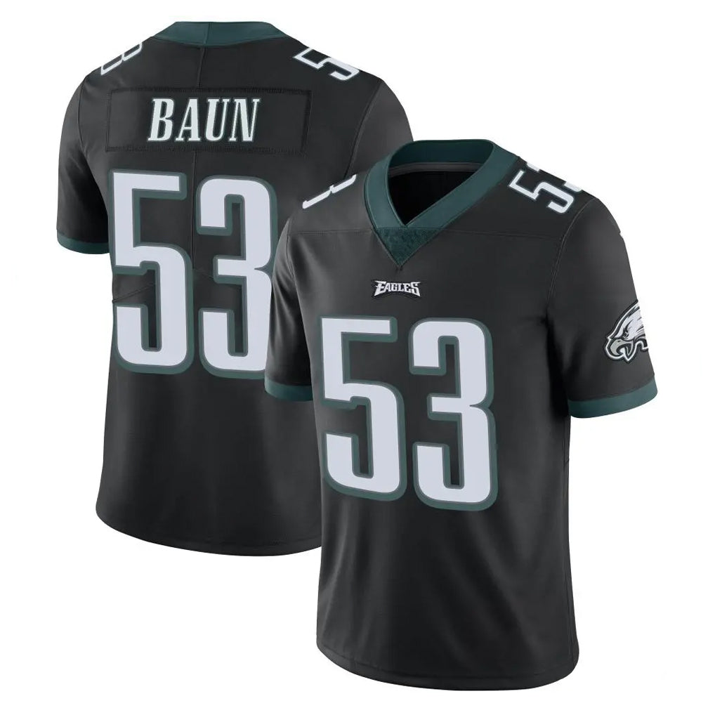 Perkns P.Eagles #53 Zack Baun Player Black Limited Vapor Untouchable Home Game Stitched Jerseys