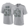 Perkns P.Eagles #53 Zack Baun Player Gray Atmosphere Fashion Home Game Stitched Jerseys