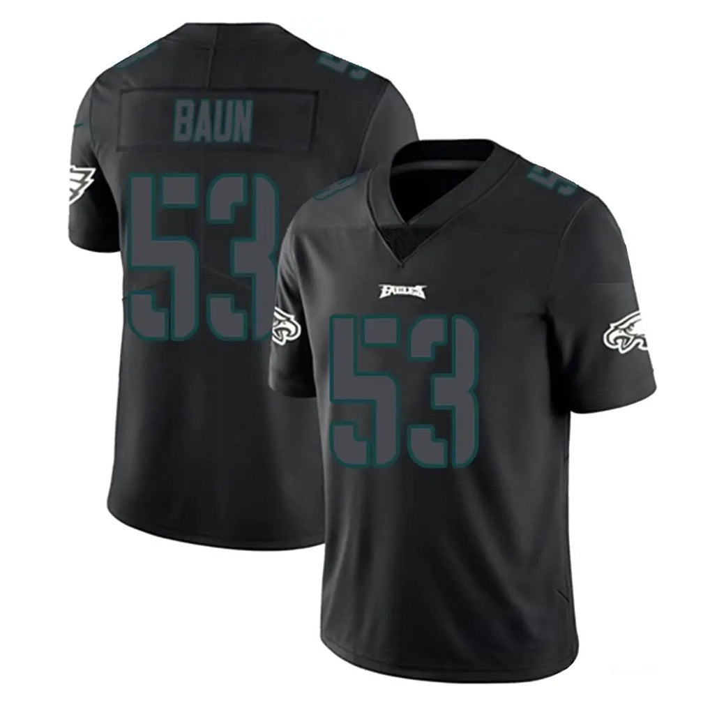 Perkns P.Eagles #53 Zack Baun Player Limited Black Impact Home Game Stitched Jerseys
