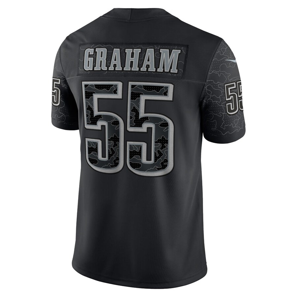 Perkns P.Eagles #55 Brandon Graham Player Black REFLECTIVE Limited Stitched Jerseys