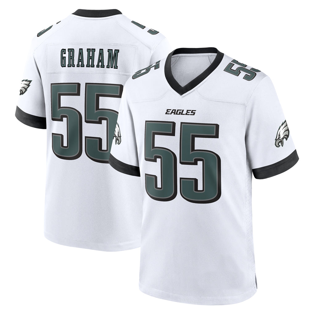 Perkns P.Eagles #55 Brandon Graham Player White Home Game Stitched Jerseys