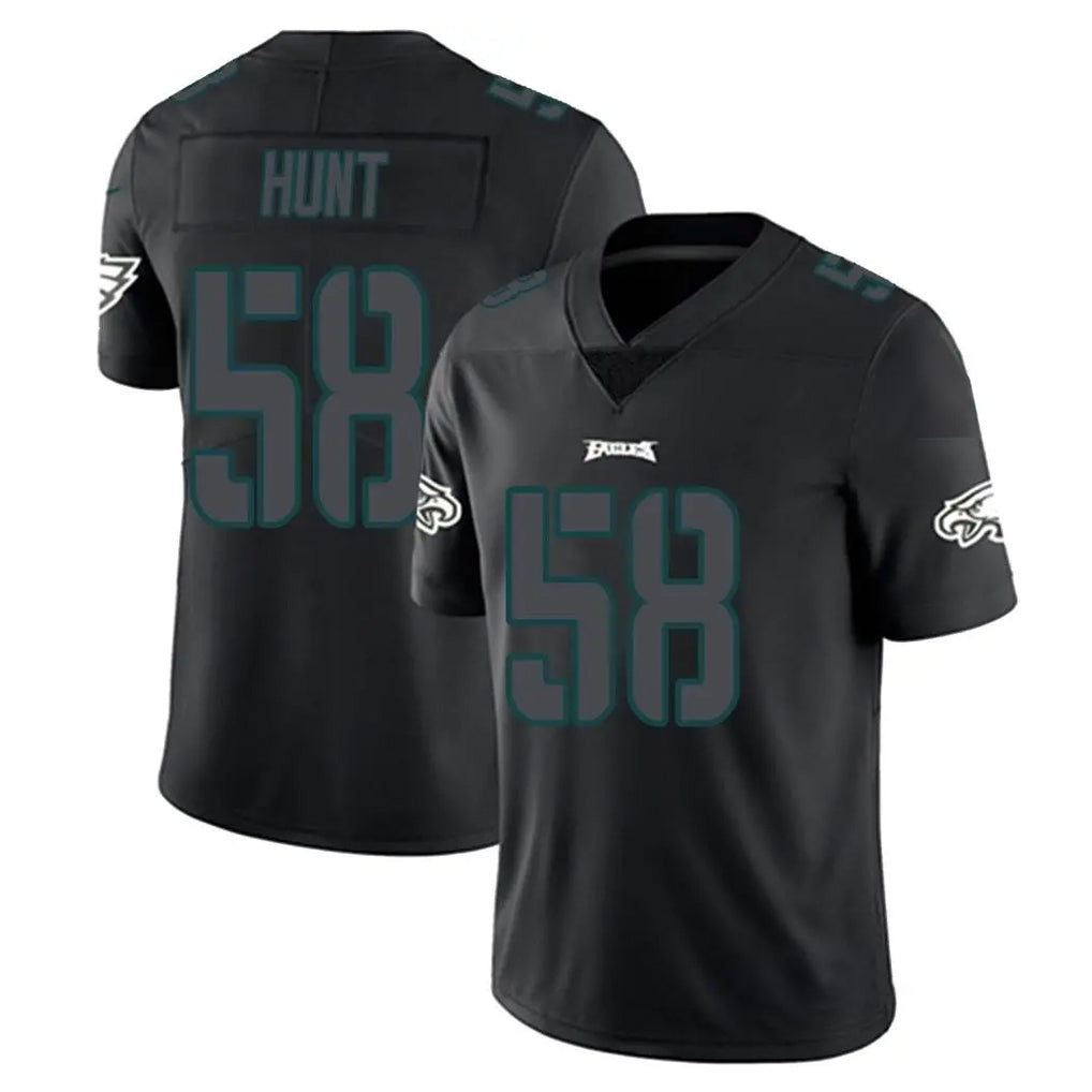 Perkns P.Eagles #58 Jalyx Hunt Player Limited Black Impact Home Game Stitched Jerseys