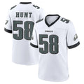 Perkns P.Eagles #58 Jalyx Hunt Player White Game Home Stitched Jerseys