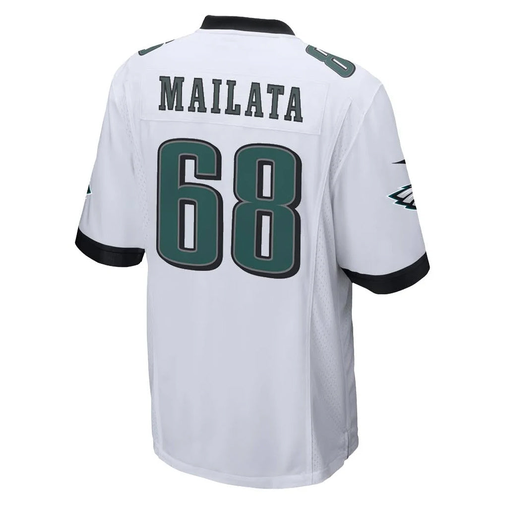 Perkns P.Eagles #68 Jordan Mailata Player White Home Game Stitched Jerseys