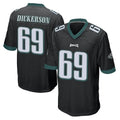 Perkns P.Eagles #69 Landon Dickerson Player Black Home Game Stitched Jerseys